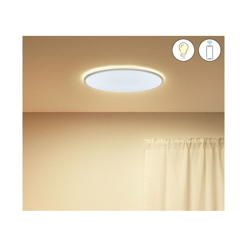 WiZ - LED Aptumšojama griestu lampa SUPERSLIM LED/22W/230V 2700-6500K Wi-Fi balta
