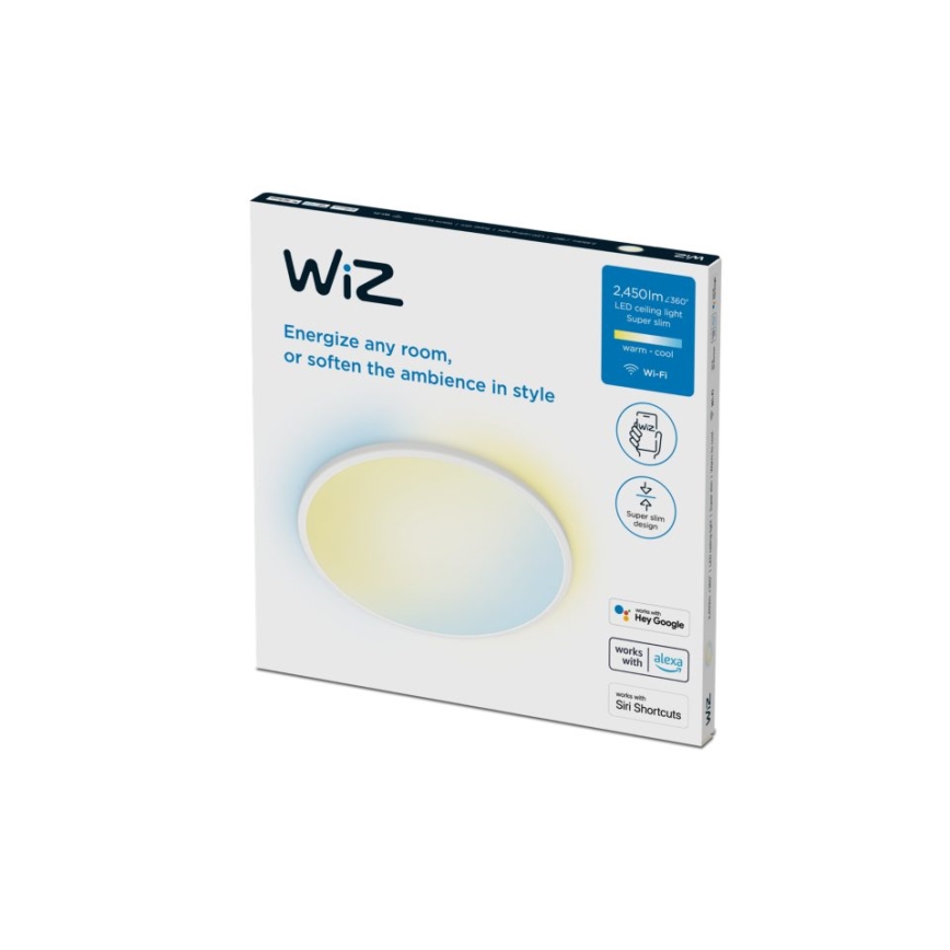 WiZ - LED Aptumšojama griestu lampa SUPERSLIM LED/22W/230V 2700-6500K Wi-Fi balta