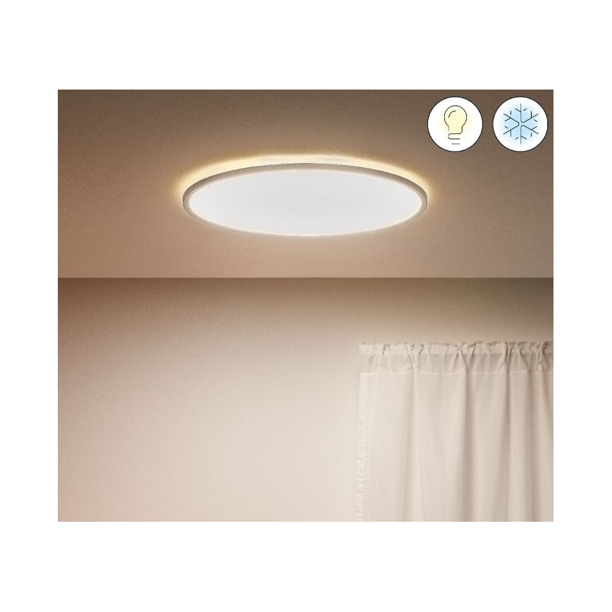 WiZ - LED Aptumšojama griestu lampa SUPERSLIM LED/32W/230V 2700-6500K Wi-Fi balta
