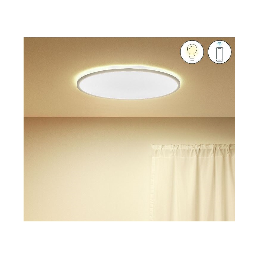 WiZ - LED Aptumšojama griestu lampa SUPERSLIM LED/32W/230V 2700-6500K Wi-Fi balta