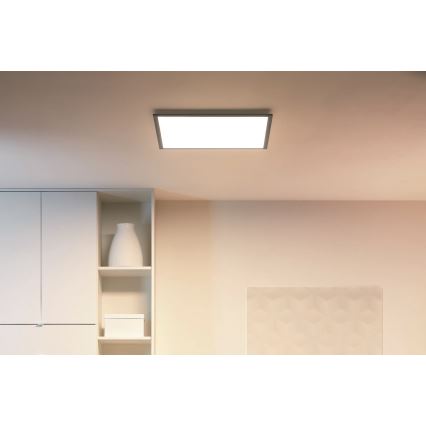 WiZ - LED Aptumšojama griestu lampa SUPERSLIM LED/36W/230V 2700-6500K Wi-Fi melna