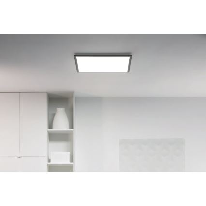 WiZ - LED Aptumšojama griestu lampa SUPERSLIM LED/36W/230V 2700-6500K Wi-Fi melna