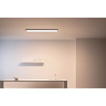 WiZ - LED Aptumšojams panelis SUPERSLIM LED/36W/230V 2700-6500K Wi-Fi melns