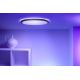 WiZ - LED RGB Aptumšojama griestu lampa SUPERSLIM LED/22W/230V 2700-6500K Wi-Fi, melna