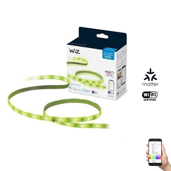 WiZ - LED RGB Aptumšojama josla 2m LED/20W/230V 2700-6500K Wi-Fi