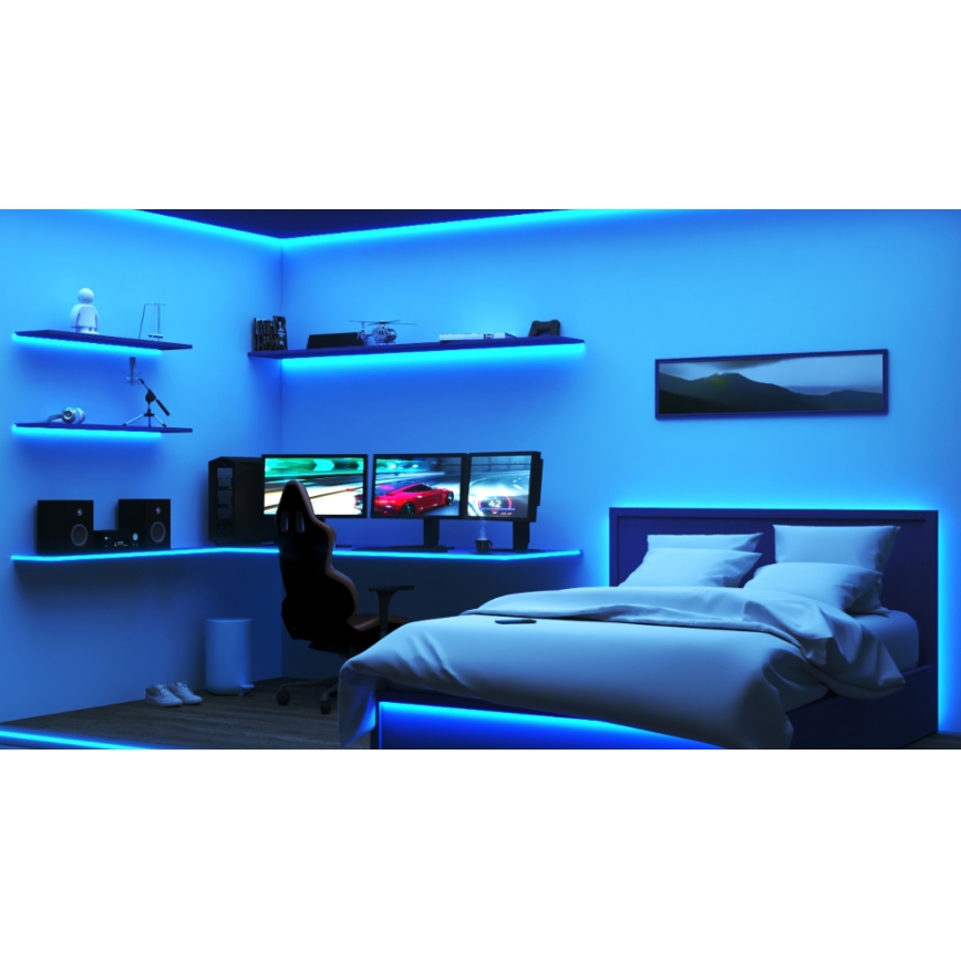 WiZ - LED RGB Regulējama lente 10m LED/12W/230V Wi-Fi