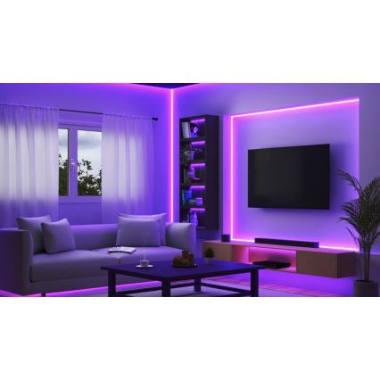 WiZ - LED RGB Regulējama lente 10m LED/12W/230V Wi-Fi