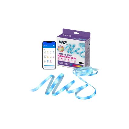 WiZ - LED RGB Regulējama lente 10m LED/12W/230V Wi-Fi