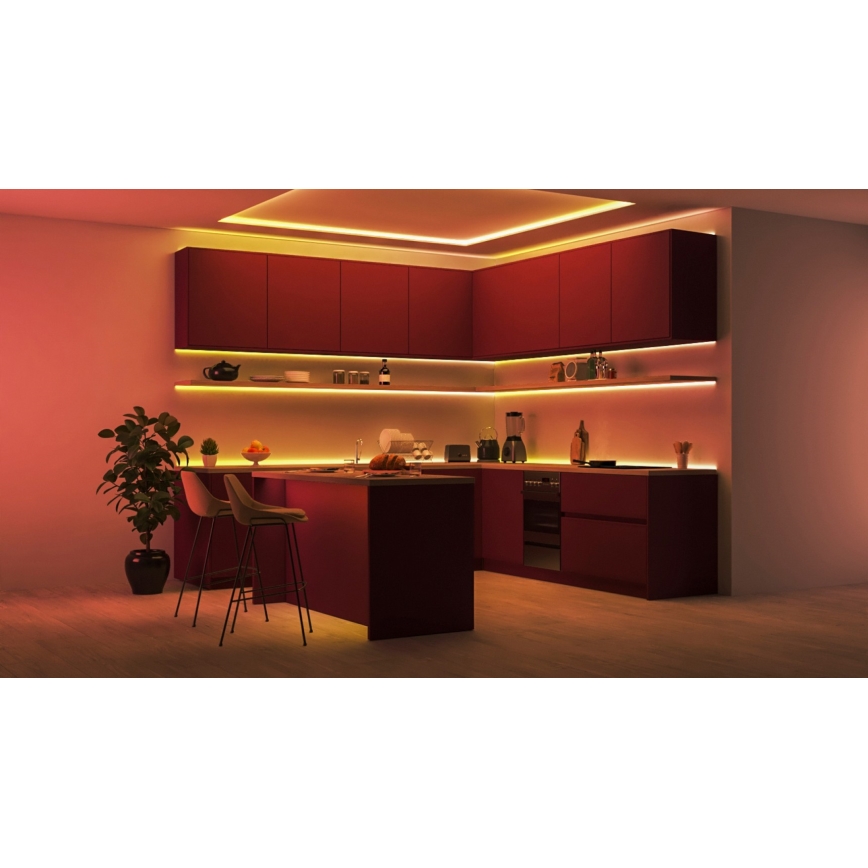 WiZ - LED RGBIC Aptumšojama josla 10m LED/21W/230V 2700-6500K Wi-Fi