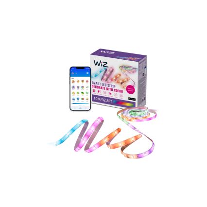 WiZ - LED RGBIC regulējama sloksne 10m LED/21W/230V 2700-6500K Wi-Fi