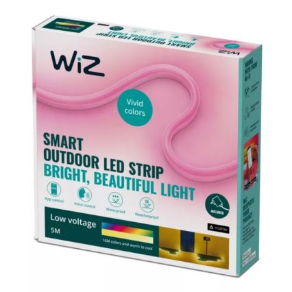 WiZ - LED RGBW Aptumšojama āra josla 5m LED/24W/230V 2700-5000K Wi-Fi IP65