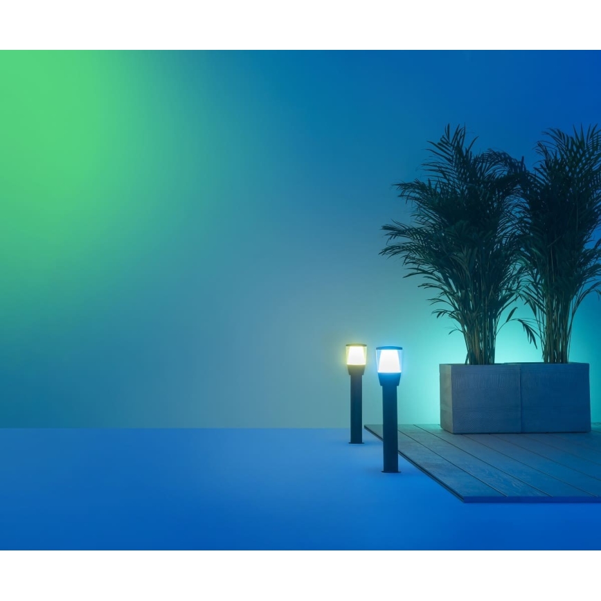 WiZ - LED RGBW Aptumšojama āra lampa ELPAS LED/4,8W/12/230V 2700-5000K IP65 Wi-Fi