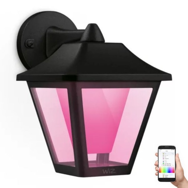 WiZ - LED RGBW Aptumšojama āra sienas lampa LED/9,5W/230V 2700-5000K IP44 Wi-Fi