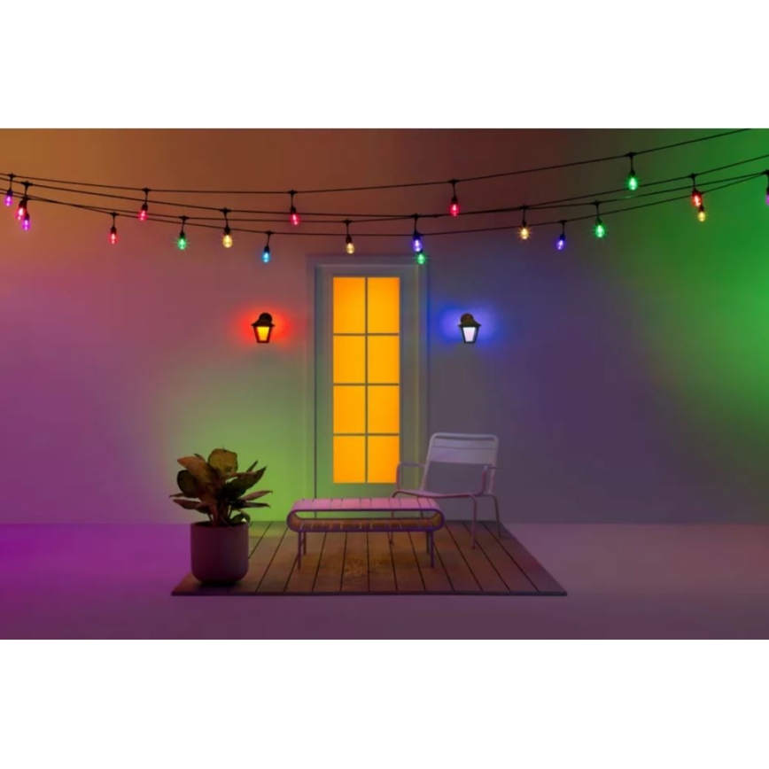 WiZ - LED RGBW Aptumšojama āra sienas lampa LED/9,5W/230V 2700-5000K IP44 Wi-Fi