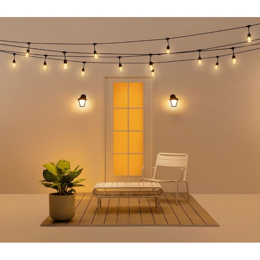 WiZ - LED RGBW Aptumšojama āra sienas lampa LED/9,5W/230V 2700-5000K IP44 Wi-Fi