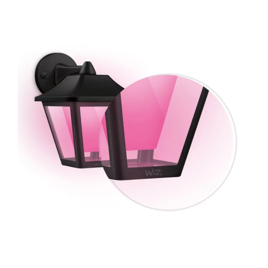 WiZ - LED RGBW Aptumšojama āra sienas lampa LED/9,5W/230V 2700-5000K IP44 Wi-Fi