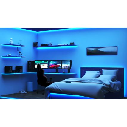 WiZ - LED RGBW Aptumšojama josla 10m LED/12W/230V 2700-6500K Wi-Fi