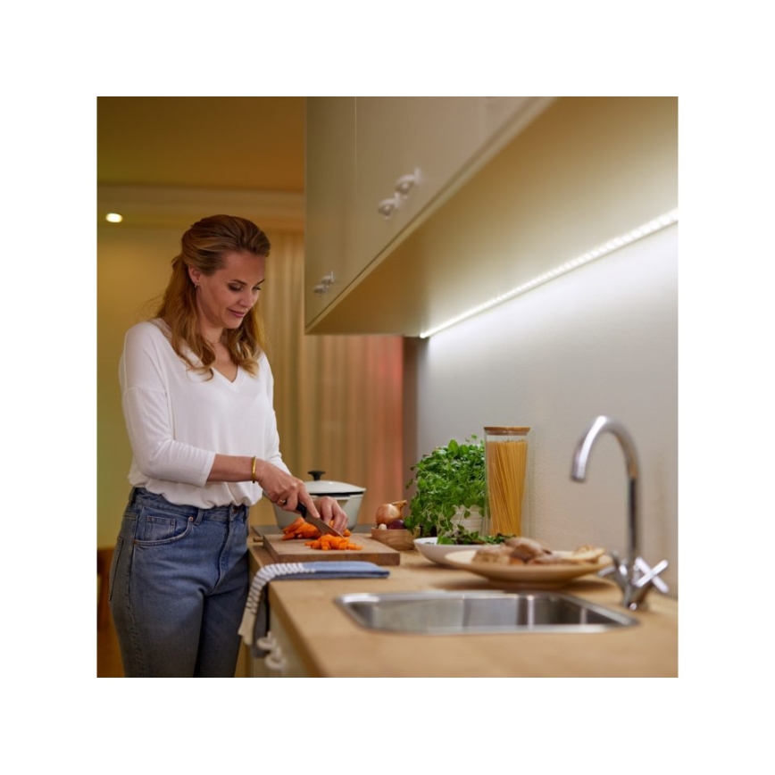 WiZ - LED RGBW Aptumšojama josla 1m LED/11W/12V 2700-6500K Wi-Fi