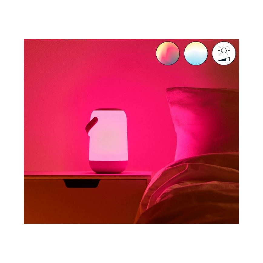 WiZ - LED RGBW Aptumšojama pārnēsājama lampa MOBILE LED/13,5W/5V 2200-6500K Wi-Fi