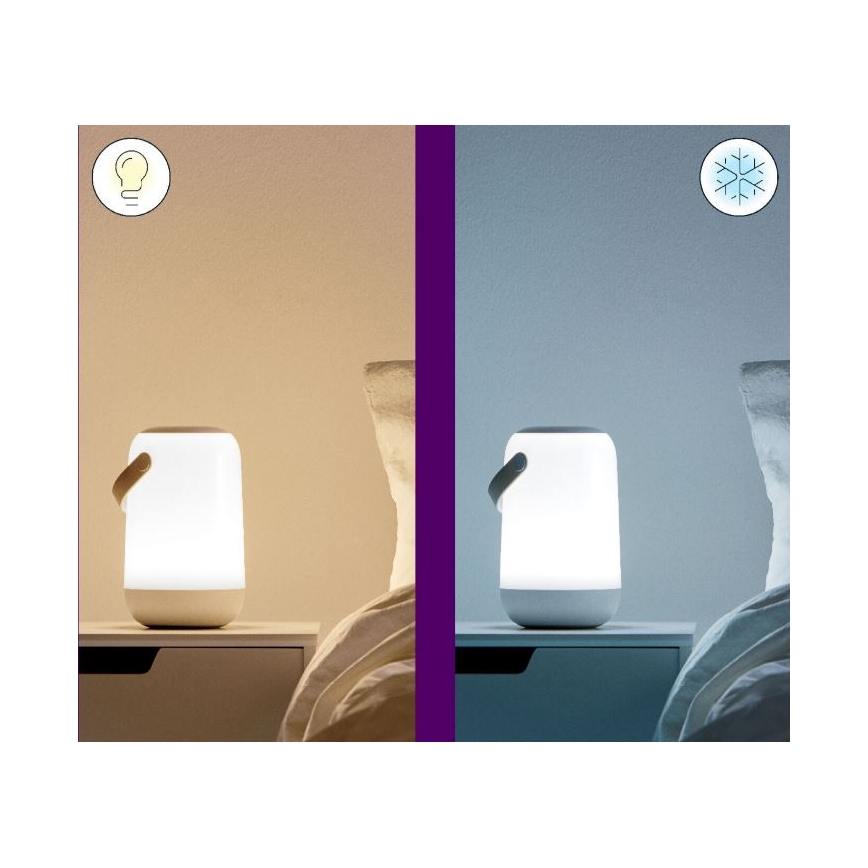 WiZ - LED RGBW Aptumšojama pārnēsājama lampa MOBILE LED/13,5W/5V 2200-6500K Wi-Fi