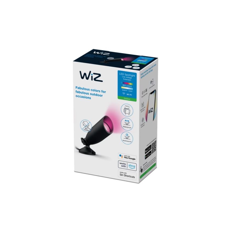 WiZ - LED RGBW Aptumšojams āra starmetis SPOT LED/4W/12V 2700K-5000K IP65 Wi-Fi