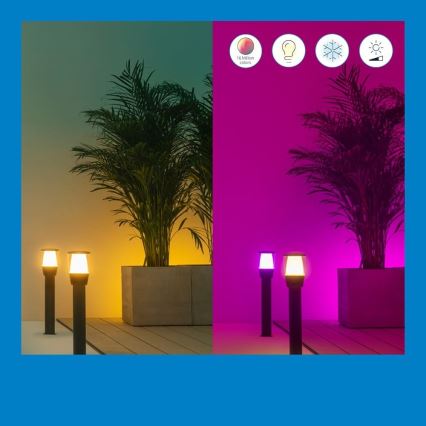 WiZ - LED RGBW regulējama āra lampa ELPAS LED/4,8W/12/230V 2700-5000K IP65 Wi-Fi