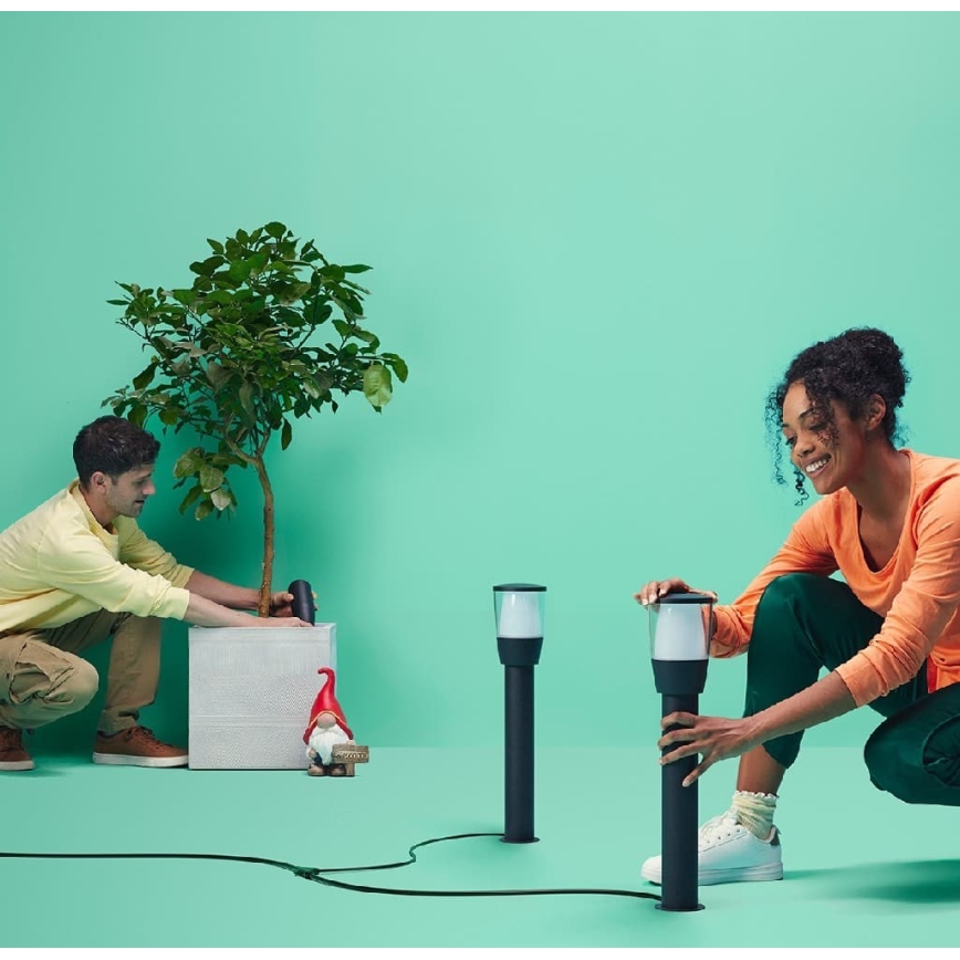 WiZ - LED RGBW regulējama āra lampa ELPAS LED/4,8W/12/230V 2700-5000K IP65 Wi-Fi