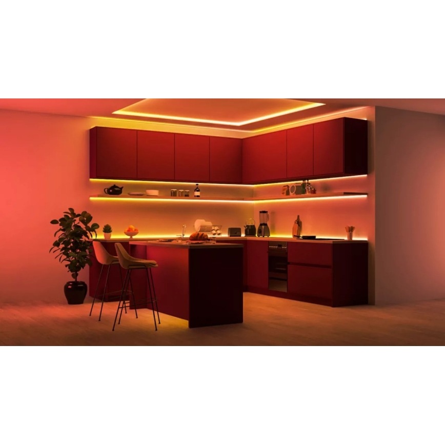 WiZ - RGBIC LED lente ar regulējamu spilgtumu 4m LED/10,2W/5V 2700-6500K Wi-Fi