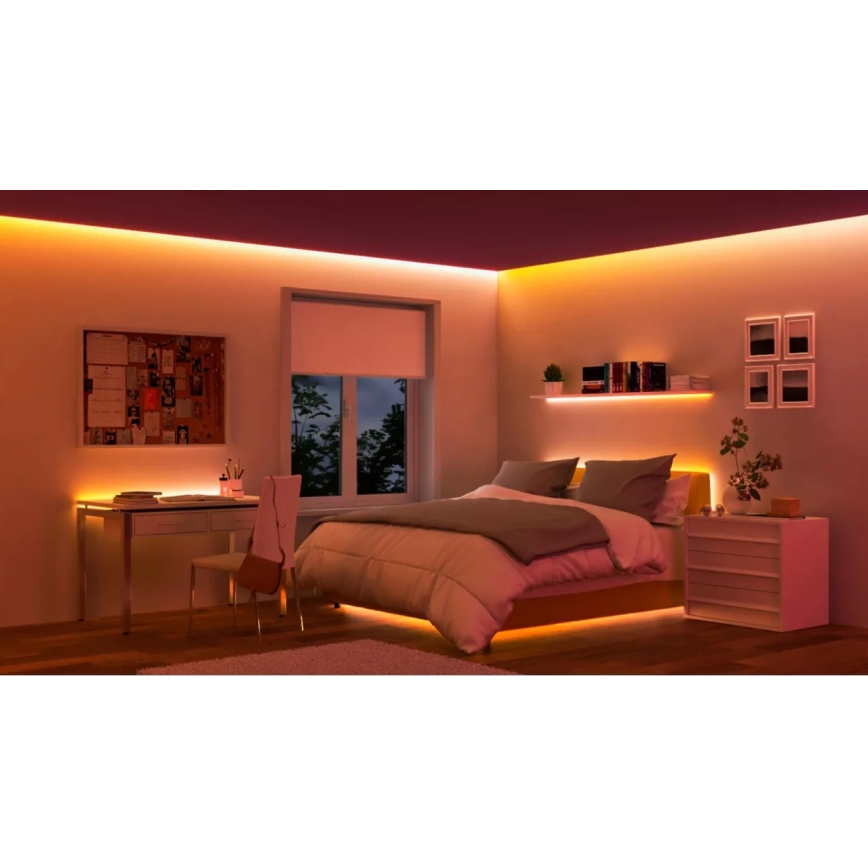 WiZ - RGBIC LED lente ar regulējamu spilgtumu 4m LED/10,2W/5V 2700-6500K Wi-Fi