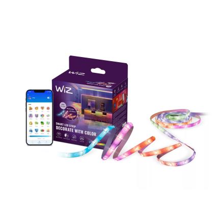 WiZ - RGBIC LED lente ar regulējamu spilgtumu 4m LED/10,2W/5V 2700-6500K Wi-Fi