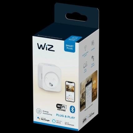 WiZ - Viedā kontaktligzda E 2300W + jaudas mērītājs Wi-Fi