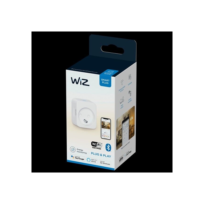 WiZ - Viedā kontaktligzda E 2300W + jaudas mērītājs Wi-Fi