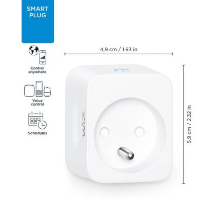 WiZ - Viedā kontaktligzda E 2300W Wi-Fi