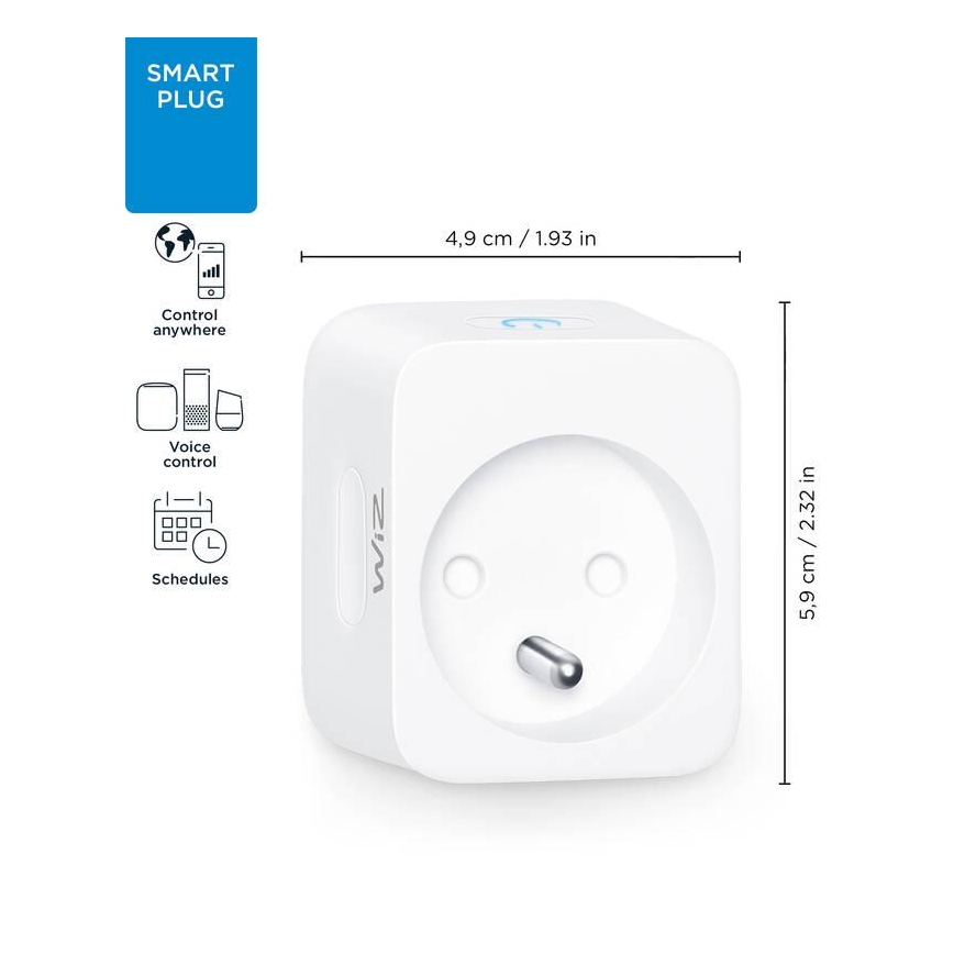 WiZ - Viedā kontaktligzda E 2300W Wi-Fi