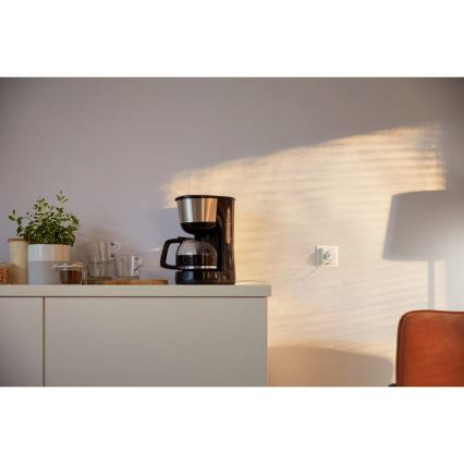 WiZ - Viedā kontaktligzda F 2300W + jaudas mērītājs Wi-Fi SCHUKO