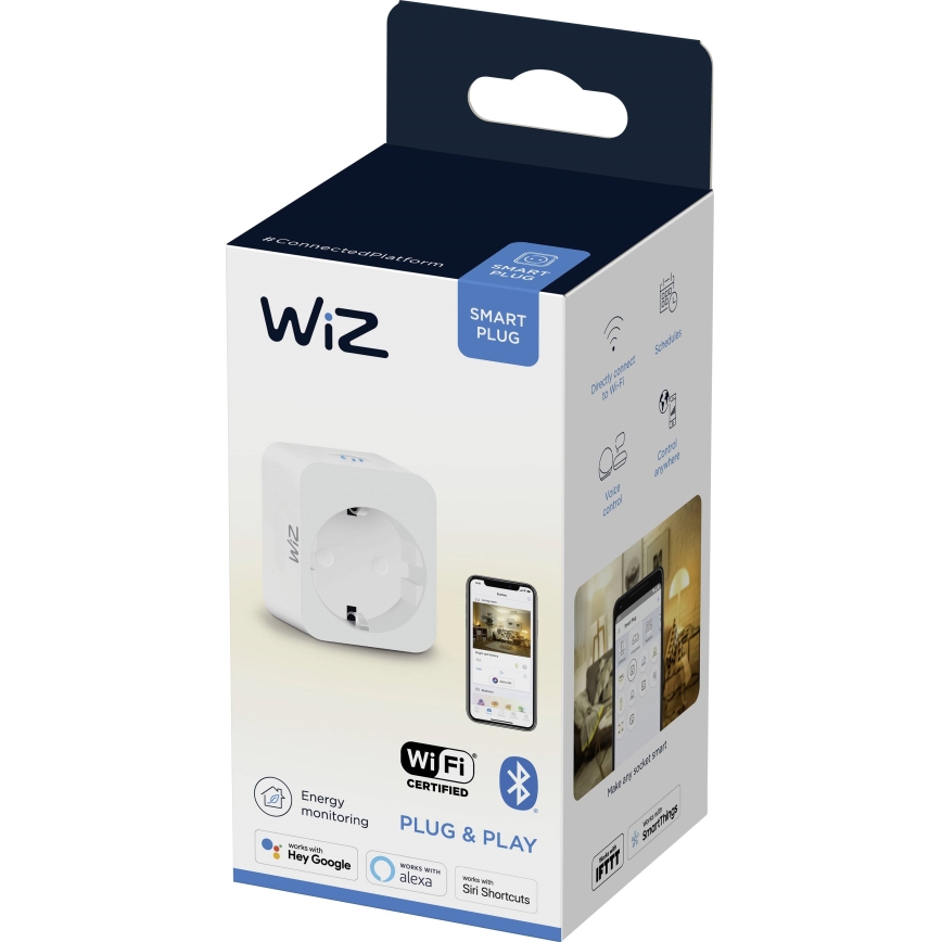 WiZ - Viedā kontaktligzda F 2300W + jaudas mērītājs Wi-Fi SCHUKO