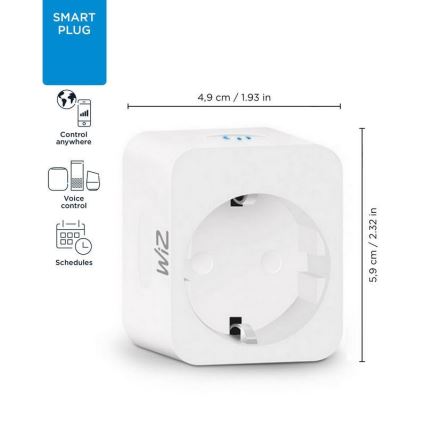 WiZ - Viedā kontaktligzda F 2300W Wi-Fi