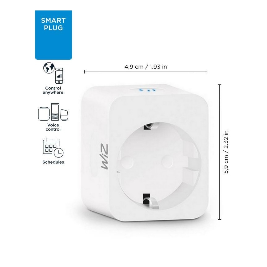 WiZ - Viedā kontaktligzda F 2300W Wi-Fi