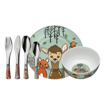WMF - Bērnu galda piederumu komplekts FOREST FRIENDS 6 gab