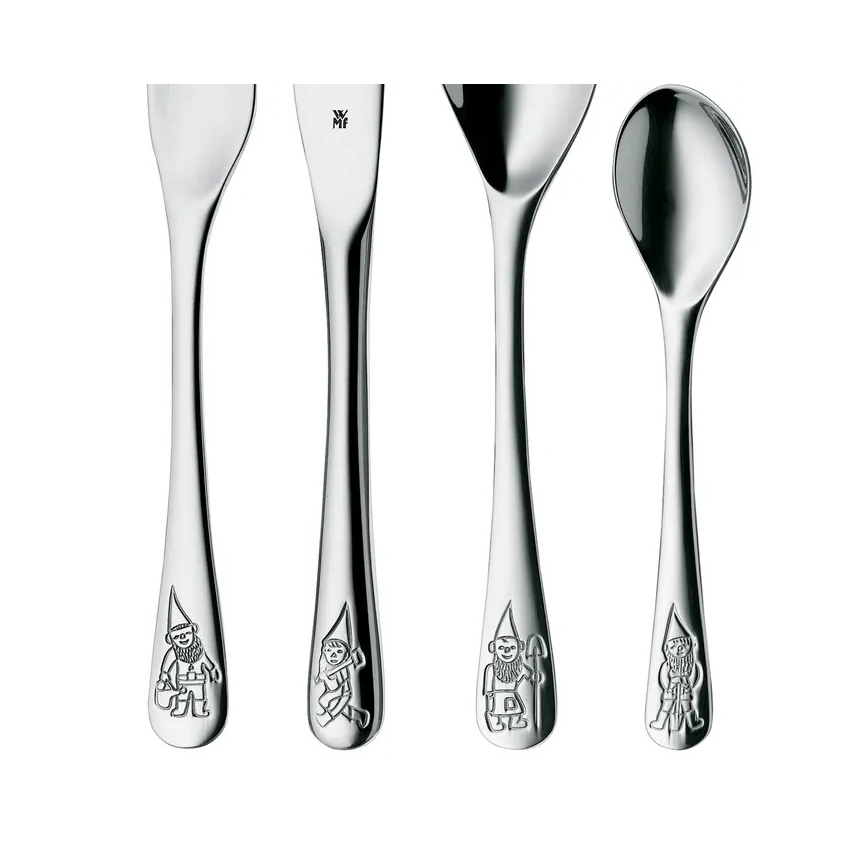 WMF - Bērnu galda piederumu komplekts Rūķīši 4 gab.