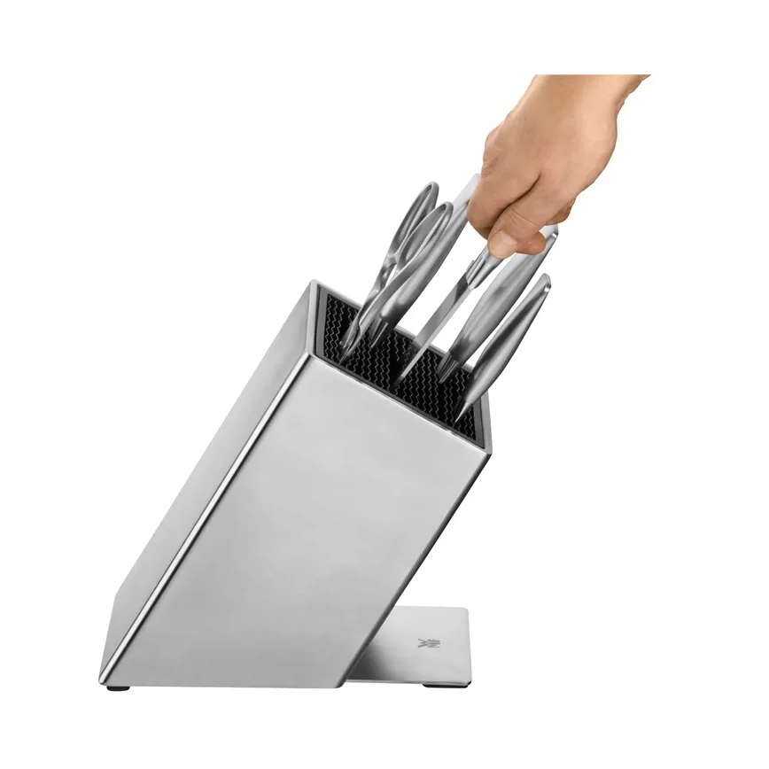 WMF - GRAND GOURMET 6 daļu virtuves nažu komplekts ar statīvu