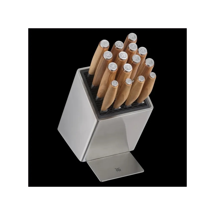 WMF - GRAND WOOD 6 daļu virtuves nažu komplekts ar statīvu