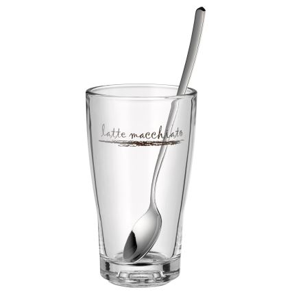 WMF - Latte macchiato glāžu un karotīšu komplekts CLEVER & MORE 6 gab.