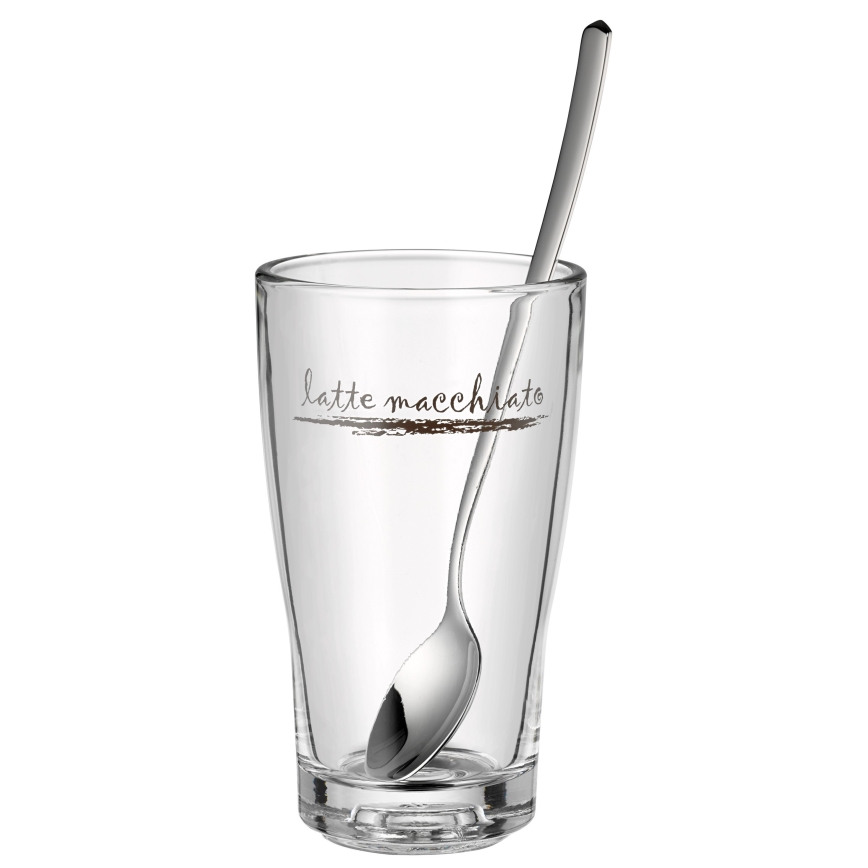 WMF - Latte macchiato glāžu un karotīšu komplekts CLEVER & MORE 6 gab.