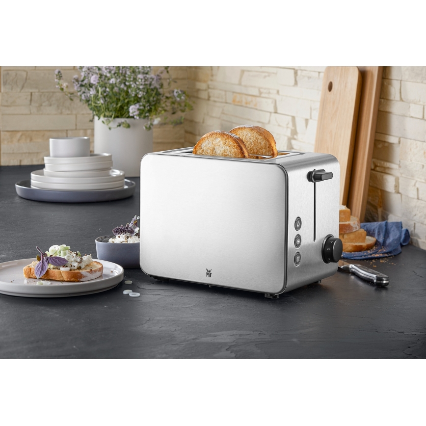WMF - Maizgrauzdētājs divām šķēlēm LONO 1050 W/230 V, nerūsējošā tērauda