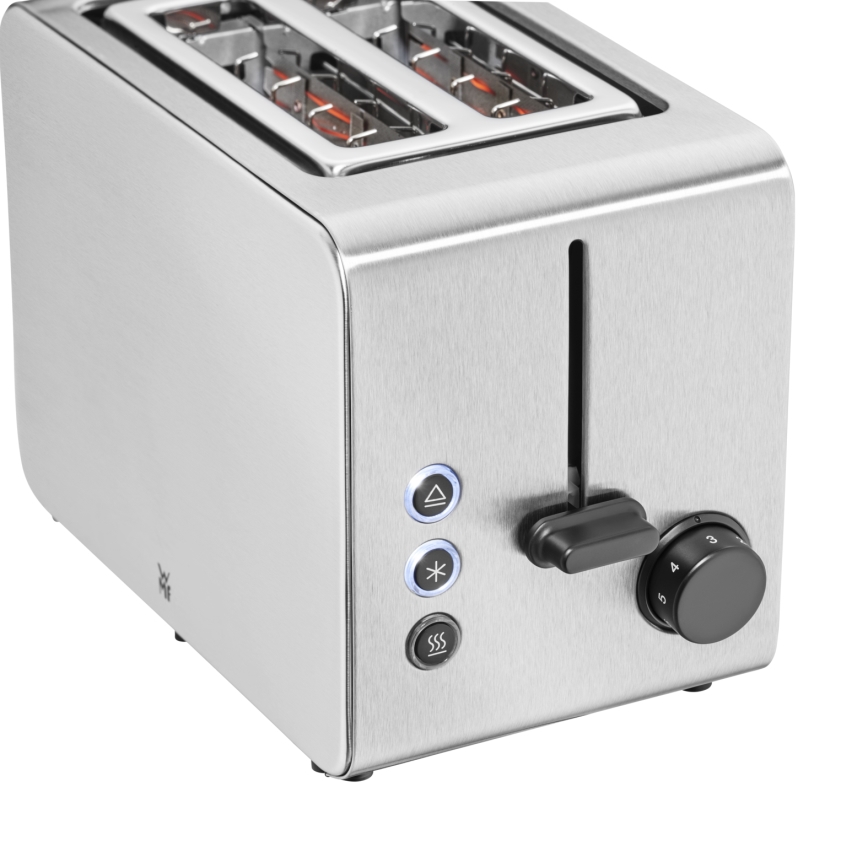 WMF - Maizgrauzdētājs divām šķēlēm LONO 1050 W/230 V, nerūsējošā tērauda