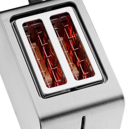 WMF - Maizgrauzdētājs divām šķēlēm LONO 1050 W/230 V, nerūsējošā tērauda