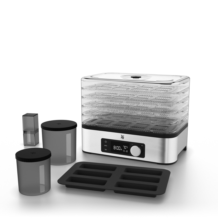 WMF - Pārtikas žāvētājs ar termoregulāciju KITCHENminis 220W/230V nerūsējošs tērauds