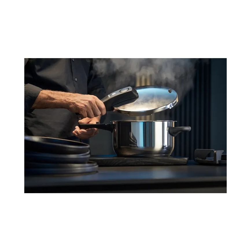 WMF - PERFECT spiedkatlu komplekts 6,5 l + 3 l, no nerūsējošā tērauda