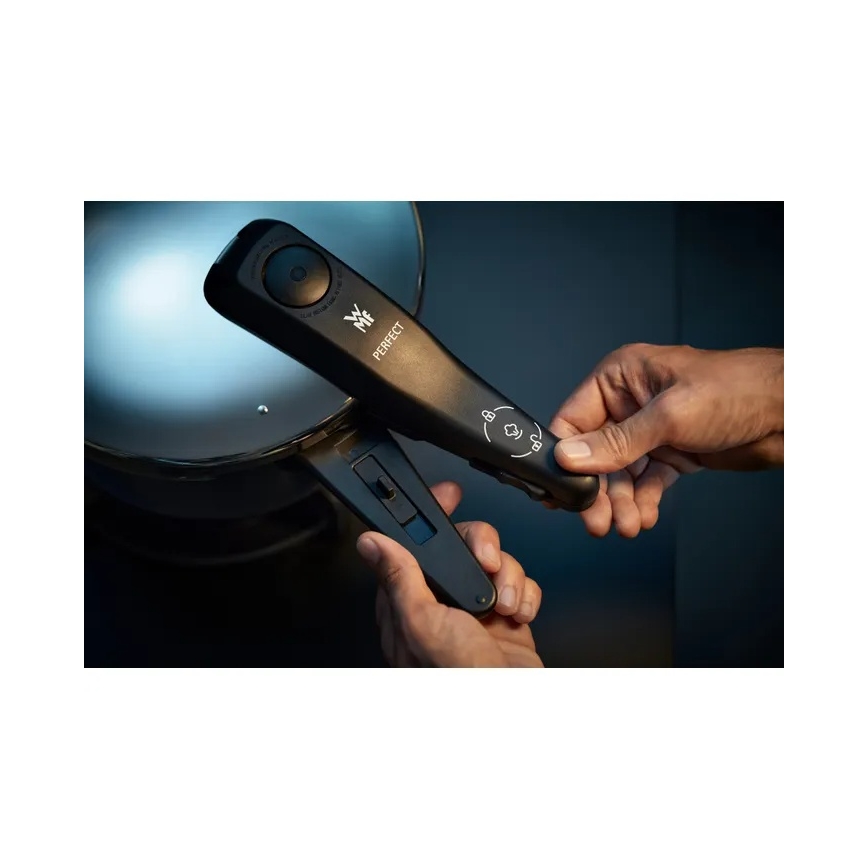 WMF - PERFECT spiedkatlu komplekts 6,5 l + 3 l, no nerūsējošā tērauda